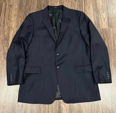 Blazer Chaqueta Deportiva John W. Nordstrom EE. UU. Flextech Lana Azul Marino Doble Ventilación 44L Foto 1 de 4