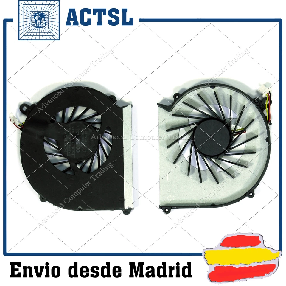 ADVANCED COMPUTER TRADING VENTILADOR para portátil HP 630 631 G43 G57 Compaq CQ43 CQ57 430 431 435 436