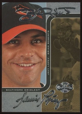 Javy Lopez Brian Roberts 2006 Topps Co-Signers Changing Faces Silver Gold /50    - Image 1 of 3
