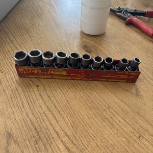 Mac Tools 3/8" Drive Metric Swivel Impact Socket Set 10-19mm W/ Tray 10pc XUP6 - Picture 1 of 11