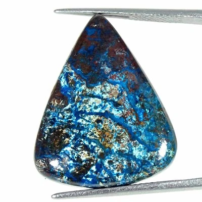 Piedra preciosa suelta cabujón pera azurita natural 23,70 quilates 21x26x5 mm Foto 1 de 4