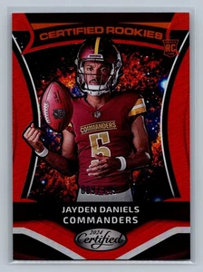 JAYDEN DANIELS 2024 Certified Rookies Insert MIRROR ORANGE RC /149 #4 Commanders - Picture 1 of 2