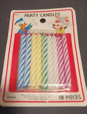 🎂🕯 Velas de cumpleaños vintage de la marca Disney Foto 1 de 4