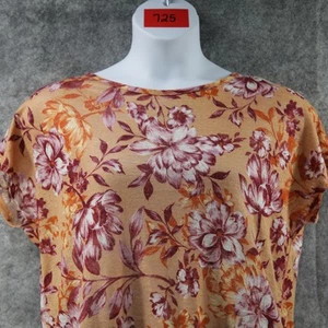 Rachel Zoe Shirt Damen große Blumen Knopfleiste Leinen leichtes Oberteil Bluse - Bild 1 von 8