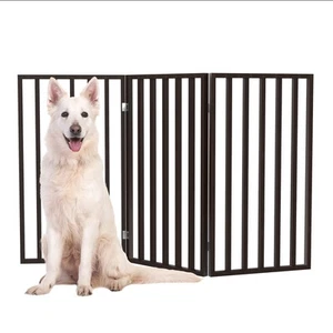 Indoor Pet Gate - 3-Panel Folding Dog Gate for Stairs or Doorways - 54x32-Inc... - Picture 1 of 7