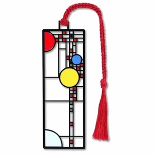 Coonley Playhouse - Frank Lloyd Wright - Brass Bookmark - David Howell and Co - Bild 1 von 2