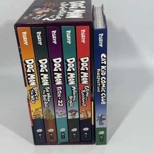 Dog Man The Do Good Collection Part 2 Book Set #6-10 HARDCOVERS & 1 Cat Kid Book - Imagen 1 de 6