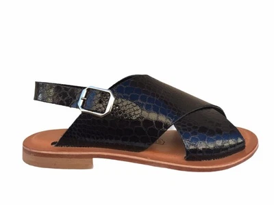STRINGART ciabatta pitone nero - Immagine 1 di 3