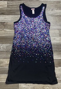 Justice Girls Dress Sequin Tie Back Party Dress Size 10 - Picture 1 of 7