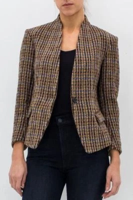 $415 Chaqueta Blazer ISABEL MARANT ETOILE Mezcla de Lana Lardy Botón Único Tweed 34 Foto 1 de 4