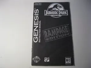Jurassic Park Rampage Edition Sega Genesis solo manuale istruzioni - Foto 1 di 2
