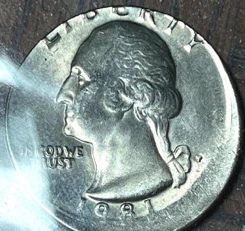 Mint Errors: Off Centered 1981 P  Quarter 25C & 1995 Double Die Cent  1C errors Cover
