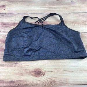 Lane Bryant Cacique Livi Active No Wire Sports Bra Size 26/28 Blue and Black - Picture 1 of 4