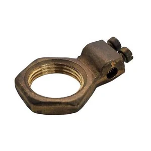 Earth Lock Nut M20 Brass Horizontal - Picture 1 of 7