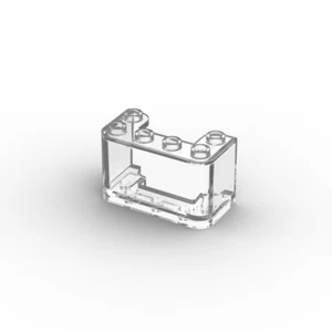 Lego 4x Windschutzscheibe Glas Fenster 2x4x2 windscreen vertical 4594 trans-klar - Picture 1 of 1
