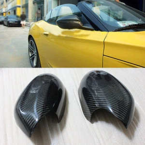 Tapa de cubierta de espejo retrovisor lateral de fibra de carbono real apta para BMW Z4 E89 2009-2016 - Imagen 1 de 5