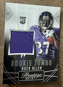 2015 Panini Prestige Rookie Jumbo Patch #RJJ-BA Buck Allen No 3 of 10 - Picture 1 of 2