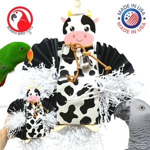 Bonka Bird Toys 2604 Holy Cow Chew Forage Shred Parrot Cage Toy Conure Amazon - Picture 1 of 7