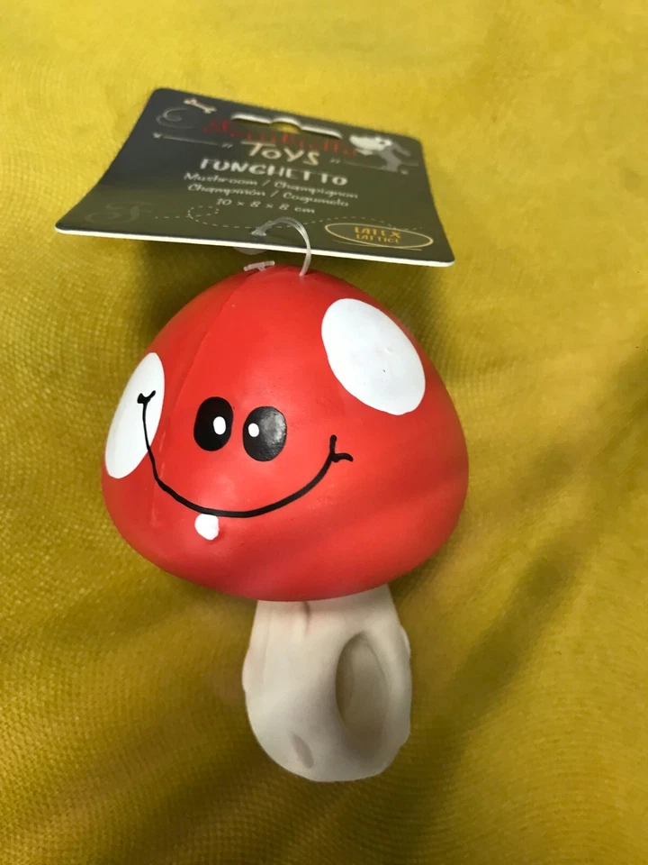 Gioco per Cani FERRIBIELLA funghetto in lattice con squeeker - Immagine 1 di 1