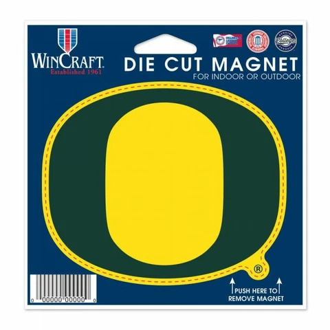 OREGON DUCKS VINYL DIE-CUT LOGO MAGNET 4" ROUND NCAA LICENSED Cover