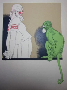 LES STUPÉFACTIONS D’HIPPOCRATE / " Animal triste " signé René Vincent 1940 - Picture 1 of 3