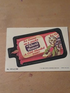 1980 Topps - Wacky Packages - #193 Ghoul Humor Advertising Sticker