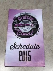 Cruisin the Coast Car Show Mississippi 2015 Program - Pocket Size - FREE SHIP - Picture 1 of 4