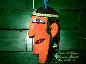 Arturo E.Reyna EGYPTIAN HEAD HAMSAH Against Evil Eye WALL HANGING PLAQUE - Picture 1 of 5