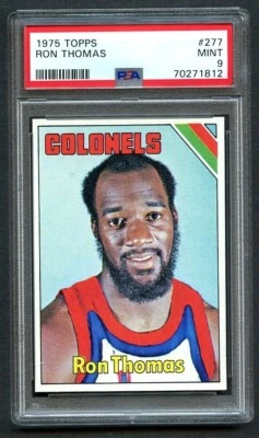 1975 Topps Basketball RON THOMAS #277 PSA 9 MINT Kentucky Colonels - Image 1 of 2