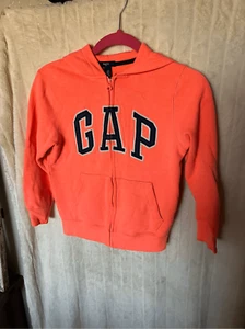 GAP Kids Orange & Blue Full Zip Hoodie Kids Size Medium - Picture 1 of 8