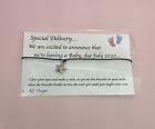 Pregnancy Announcement Baby Shower Cards / Invites Wish Bracelets