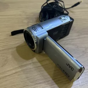 Victor JVC GZ-E100-S SD Camcorder HD Silver HDMI Multi-Language Japan Used - Picture 1 of 4