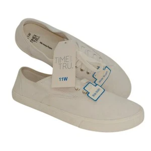 Time and Tru Mujer NUEVAS con Etiquetas Blanco Informal Lona Ancho Tenis - talla 7W - Imagen 1 de 4