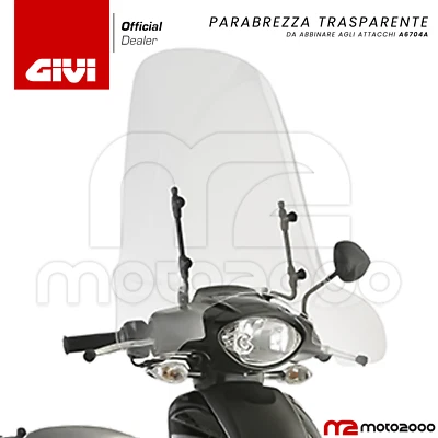 PARABREZZA TRASPARENTE LASTRA PER APRILIA SCARABEO 50 100 2009 2010 2011 2012 20 - Immagine 1 di 4