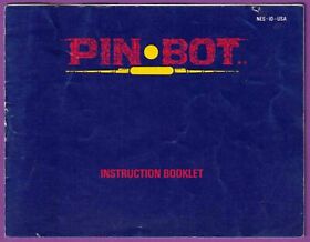 Pin Bot (Nintendo NES, 1990) INSTRUCTION MANUAL ONLY