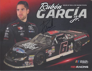 SIGNED 2018 RUBEN GARCIA JR HONDA GENERATORS #6 NASCAR WHELEN L MODEL POSTCARD - Picture 1 of 1