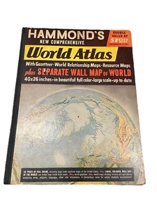 HAMMOND'S WORLD ATLAS by HAMMOND'S VINTAGE BOOK & MAP - Picture 1 of 4