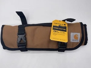 Carhartt 18 Pocket Utility Roll Tool Organization Roll Bag Durable Beige/Tan - Picture 1 of 4