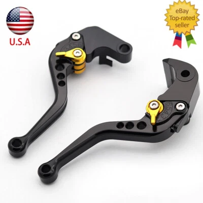 Palancas de embrague de freno CNC de ajuste corto negras para Kawasaki Ninja 500 Z500 2024-2025 Foto 1 de 4