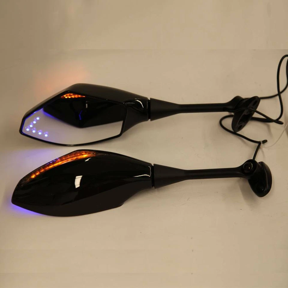Espejos retrovisores LED para motocicleta Honda CBR 600 F3 F4 F4i señales de giro luz A Foto 1 de 4