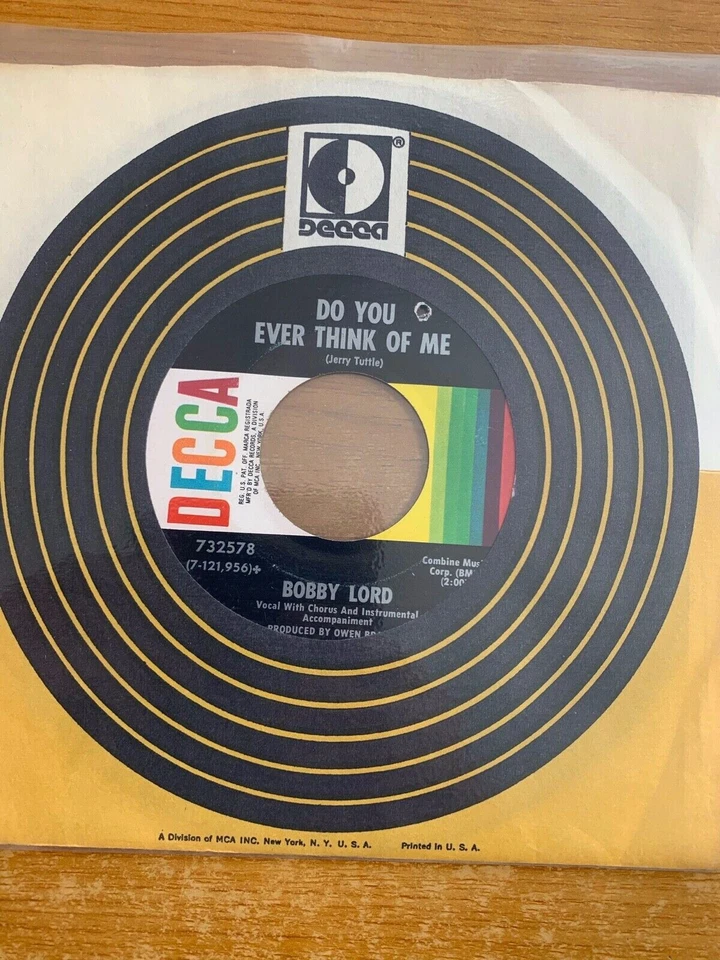 Bobby Lord - Do You Ever Think Of Me // 7" - 1. US-Pressing 1969 - TOP - Bild 1 von 1