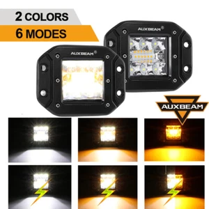 Flush Mount LED Pods Flood Spot Work Light Bar Backup Reverse Fog Offroad 5" - Picture 1 of 11