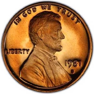 1981-S  T1  PROOF CENT - Picture 1 of 1