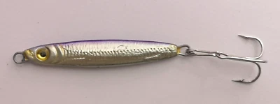 1 Jig Sardine YO ZURI 18 g viola grigio argento spinning FA111 - Immagine 1 di 4