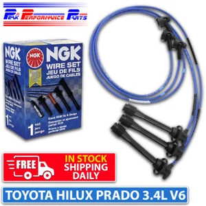 NGK Spark Plug Lead Cable Set for TOYOTA HILUX PRADO 5VFE 3.4L V6 1996-2005 - Picture 1 of 2