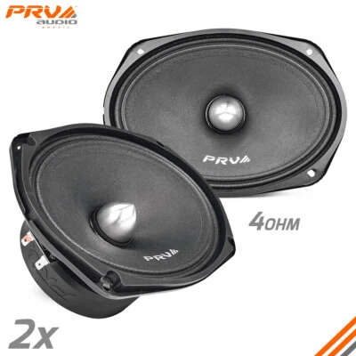 2x Loud 6x9" Car Speakers PRV 1000W 4 Ohm Midrange PRO Audio 69MR500-4 BULLET - Image 1 of 4