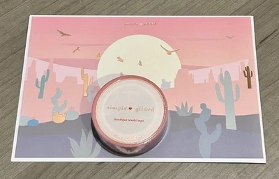 NEW Simply Gilded Passport Series Arizona Desert washi tape 15 mm & postcard b - Image 1 of 4