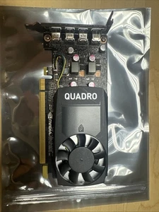 Nvidia Quadro P1000 4GB GDDR5 PCIe Graphics Card Low Profile 4 Mini DP Ports - Picture 1 of 3