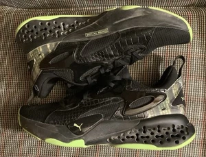 Puma Xetic Halflife The Matrix Shoes Black Neon Green 377344-01 Size 10 - Picture 1 of 7