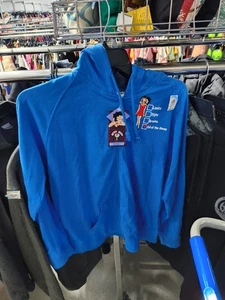 VTG 90s Betty Boop Jacket Hoodie 2001 Embroidered NEW! Zip Up Jacket Womens M - Picture 1 of 7